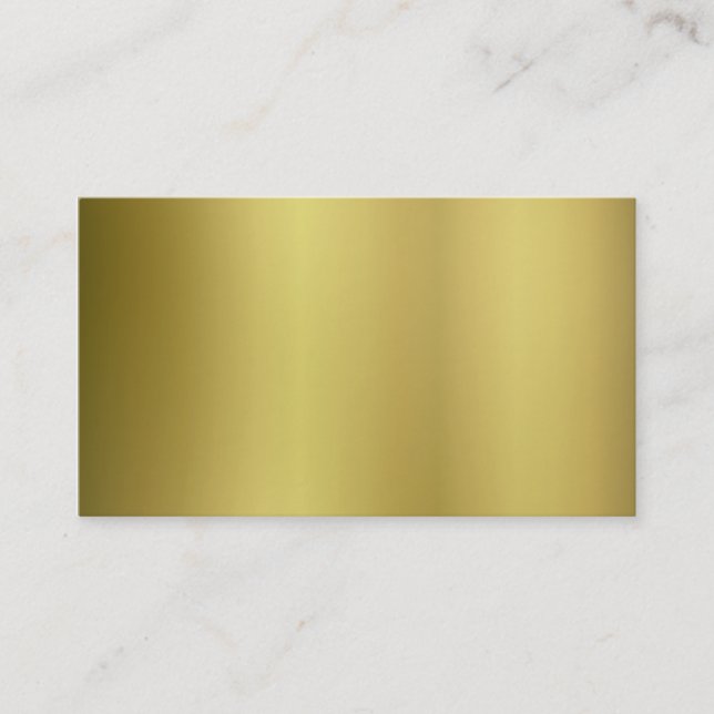 Gold Template Back Customise Business Card (Front)