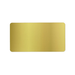 Gold Template Back Customise Label