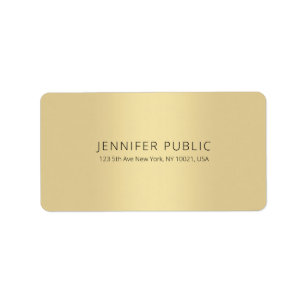 Gold Template Professional Classy Simple Modern Label