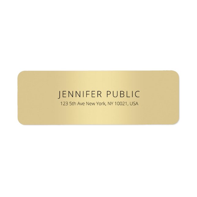 Gold Template Professional Modern Classy Simple (Front)