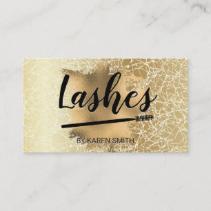 Gold Texture Background   Gold Foil   Lashes Appointment Card