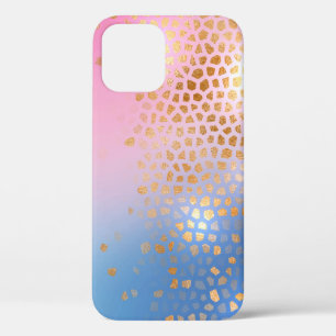 Gold texture: gradient abstract background iPhone 12 case