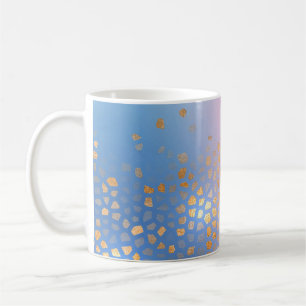 Gold texture: gradient abstract background coffee mug