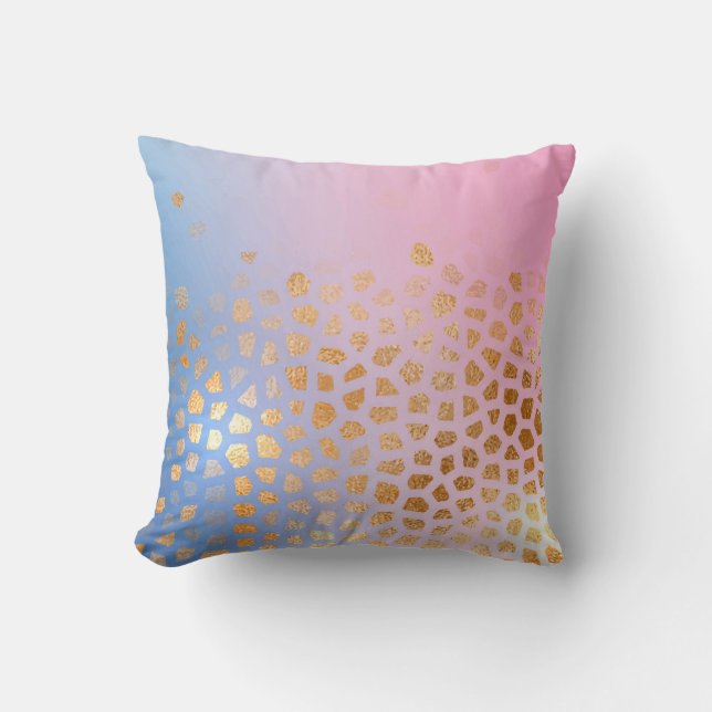 Gold texture: gradient abstract background cushion (Front)
