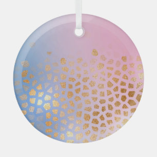 Gold texture: gradient abstract background glass tree decoration