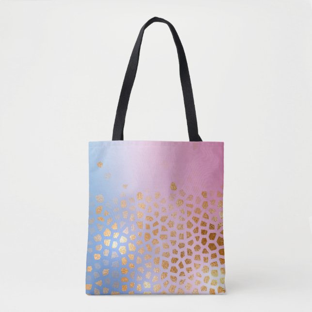 Gold texture: gradient abstract background tote bag (Front)