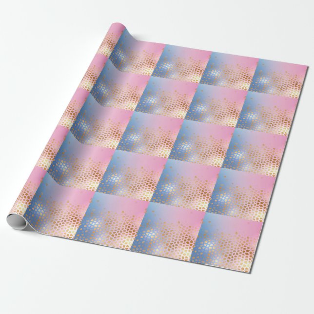 Gold texture: gradient abstract background wrapping paper (Unrolled)