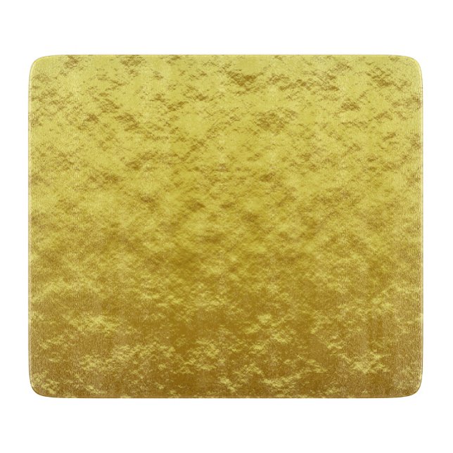 Gold Texture Pattern (Luxurious Golden Glow) Cutting Board (Front)