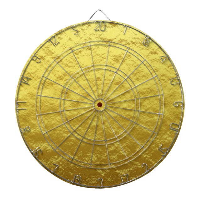 Gold Texture Pattern (Luxurious Golden Glow) Dartboard (Front)