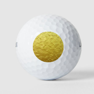 Gold Texture Pattern (Luxurious Golden Glow) Golf Balls