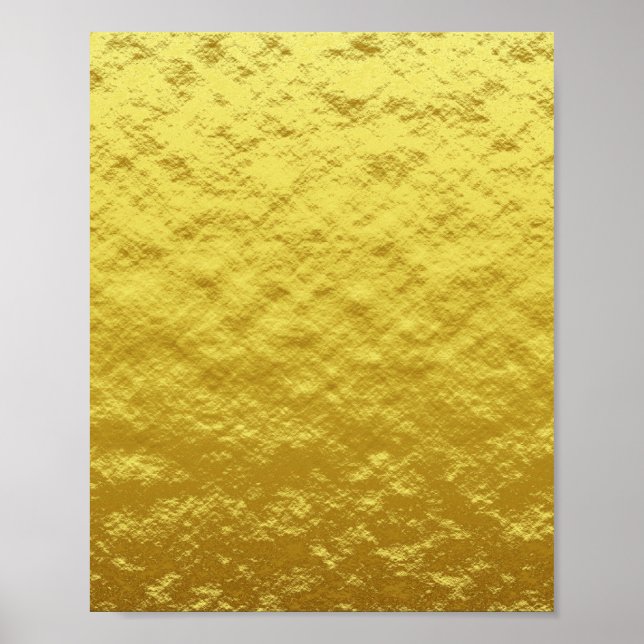 Gold Texture Pattern (Luxurious Golden Glow) Poster (Front)