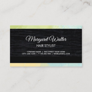 Gold Texture Velvet Black with Monogram Business Card