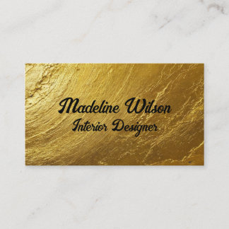 Gold Textured Business Card