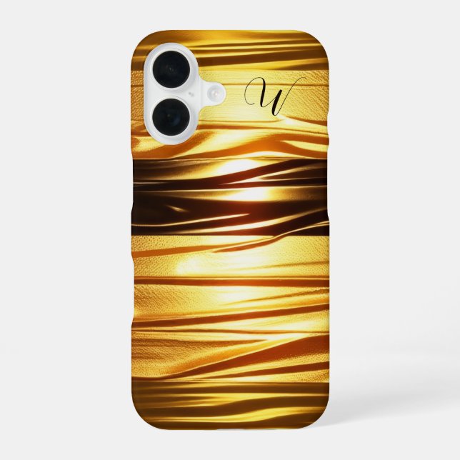 Gold Textured iPhone 16 Case (Back)