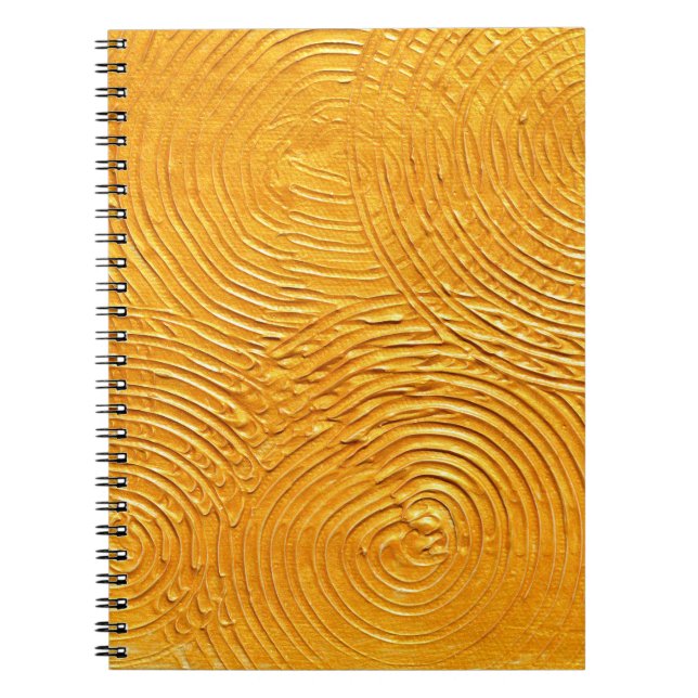 Gold textured surface,  golden background,  painti notebook (Front)