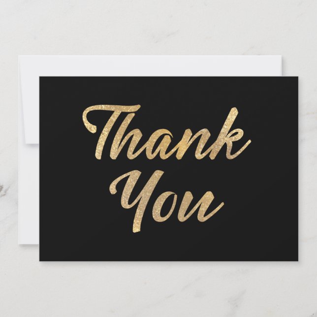 Gold Thank You Card (Front)