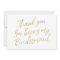 Gold "Thank you for being my bridesmaid"