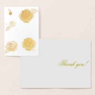 Gold Thanks So Much Real Foil Card