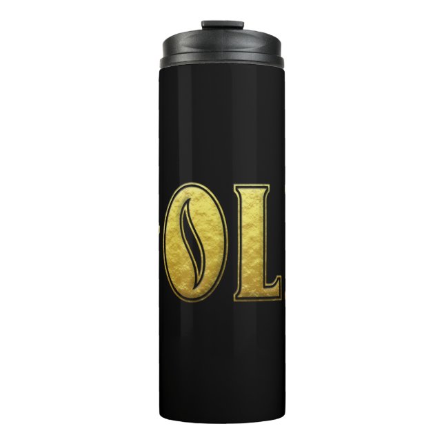 Gold Thermal Tumbler (Front)