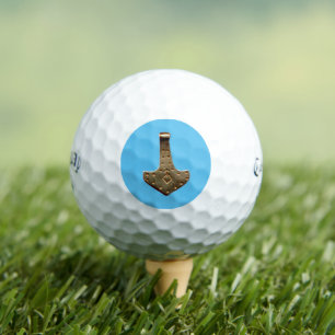 Gold Thor Hammer blue Callaway Soft golf balls 12
