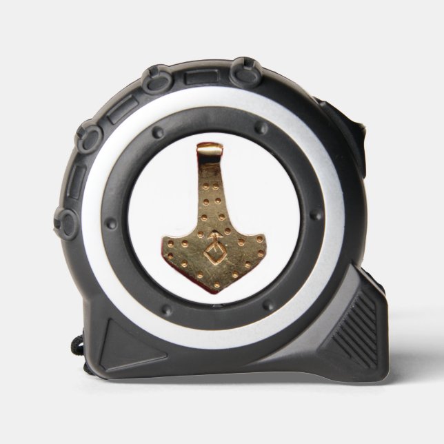 Gold Thor Hammer white tape measure 1 (Front)