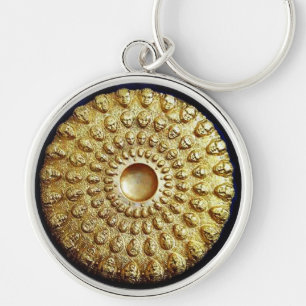 GOLD THRACIAN DISC KEY RING