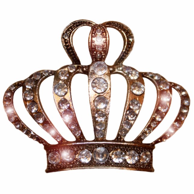 Gold Tiara Sculpture Standing Photo Sculpture (Front)