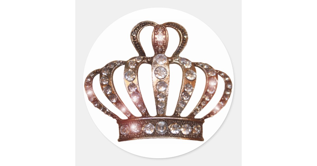 Gold Tiara Stickers Zazzle