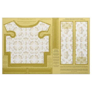 gold tiara Yorkie sewing pattern t-shirt bellyband Fabric