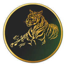 Gold Tiger Sticker