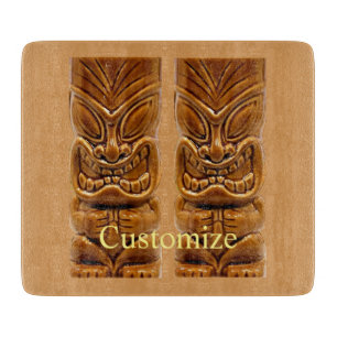 Gold Tiki Sculpture Thunder_Cove  Cutting Board