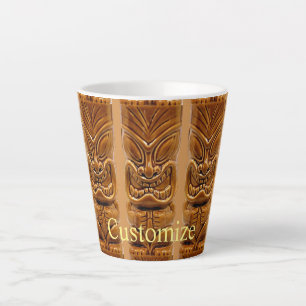 Gold Tiki Sculpture Thunder_Cove  Latte Mug