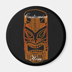 Gold Tiki Sculpture Thunder_Cove Magnet