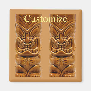 Gold Tiki Sculpture Thunder_Cove  Magnet