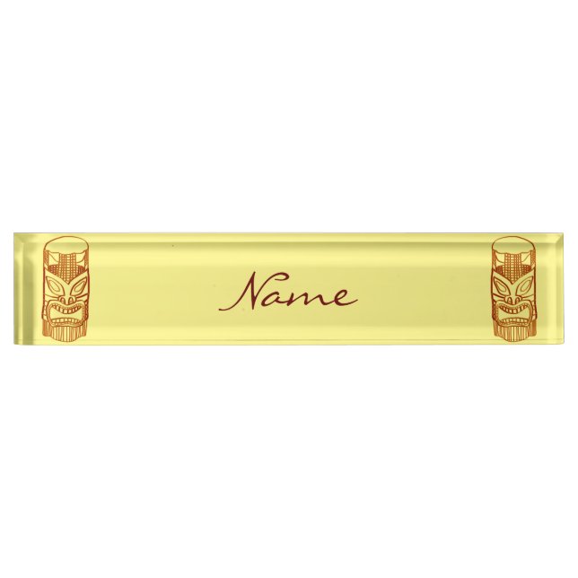 Gold Tiki Sculpture Thunder_Cove Nameplate (Front)