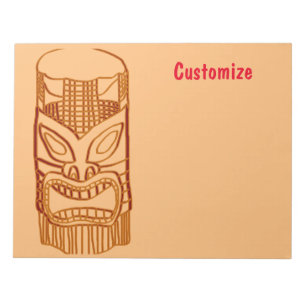 Gold Tiki Sculpture Thunder_Cove Notepad