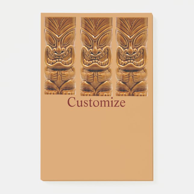 Gold Tiki Sculpture Thunder_Cove Post-it Notes (Front)