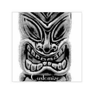 Gold Tiki Sculpture Thunder_Cove  Self-inking Stamp