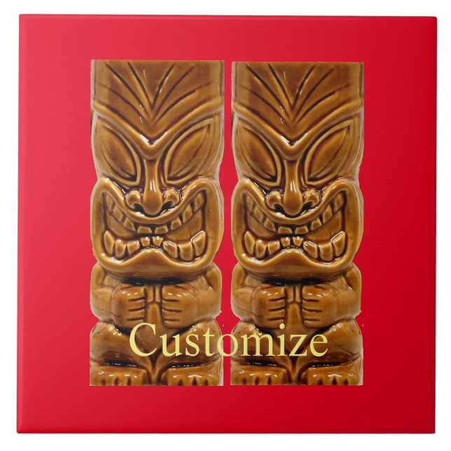 Gold Tiki Sculpture Thunder_Cove Tile (Front)