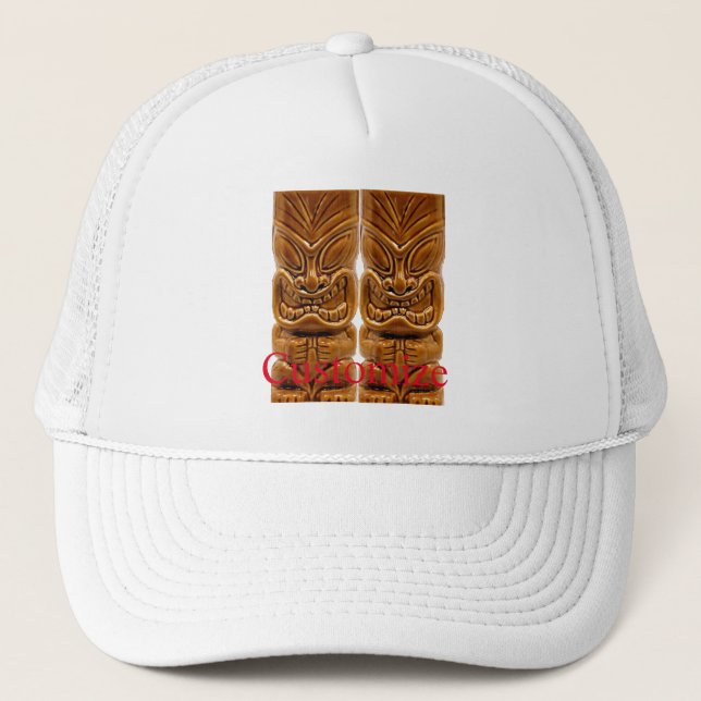 Gold Tiki Sculpture Thunder_Cove  Trucker Hat (Front)