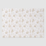 Gold Toile De Jouy Vintage Floral Chinoiserie Tissue Paper<br><div class="desc">Elevate your celebrations with our gold Toile party decor, featuring detailed floral french country toile on a warm white background. This regency-inspired Chinoiserie design exudes elegance and sophistication. ★ Let me help you plan your next party! ★ If you need coordinating décor, please check my matching collection. If you have...</div>