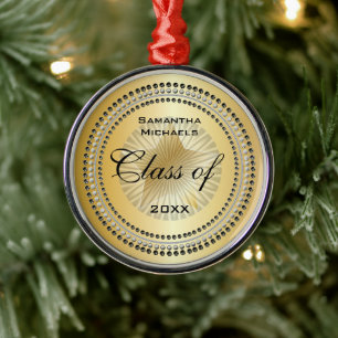 Gold Tone Class of 2022 Star Graduation Ornament