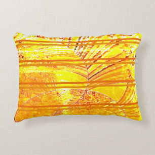 "Gold tones" (Cotton) Accent Pillow