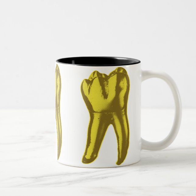 Gold Tooth Two-Tone Coffee Mug (Right)