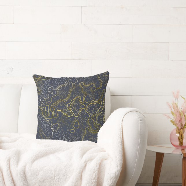 Gold Topography  Cushion (Couch)