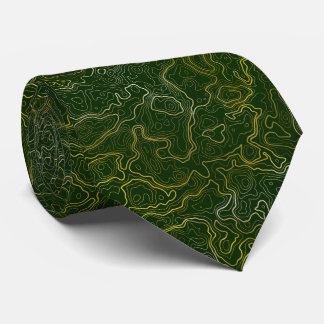 Gold Topography Tie
