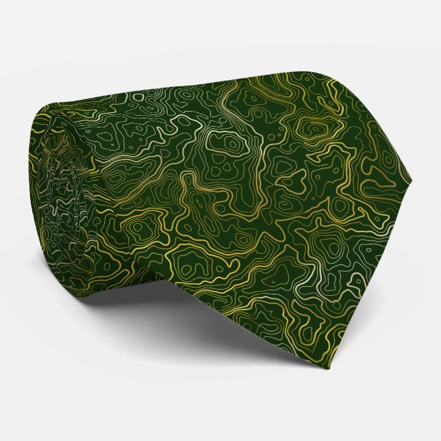 Gold Topography Tie (Rolled)