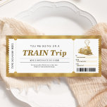 Gold Train Trip Boarding Pass Gift Ticket Voucher Invitation<br><div class="desc">Gold Train Trip Boarding Pass Gift Ticket Voucher Invitation. Train vector Designed by macrovector / Freepik.</div>