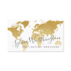 Gold Travel World Map