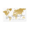 Gold Travel World Map